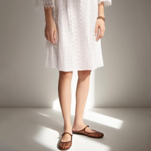 Women's transparent jelly slides, slip-on round-toe mesh cutout Mary Jane mules, comfortable buckled jelly sandals